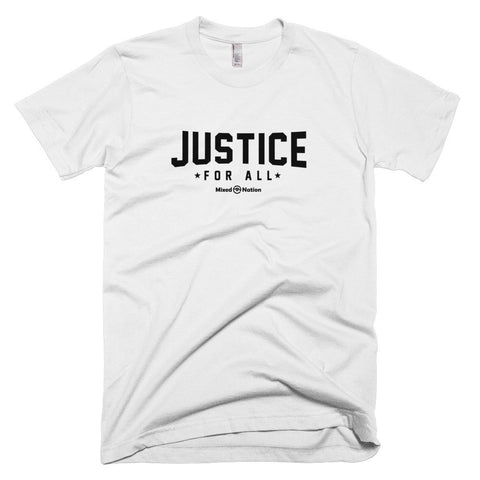 Justice for All black logo unisex t-shirt
