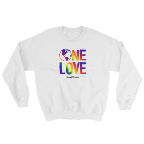 One Love White Sweatshirt