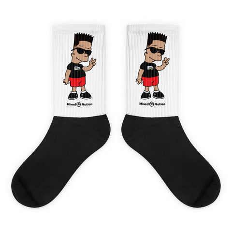 MN Bart Black socks