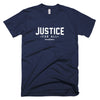 Justice for All white logo unisex t-shirt